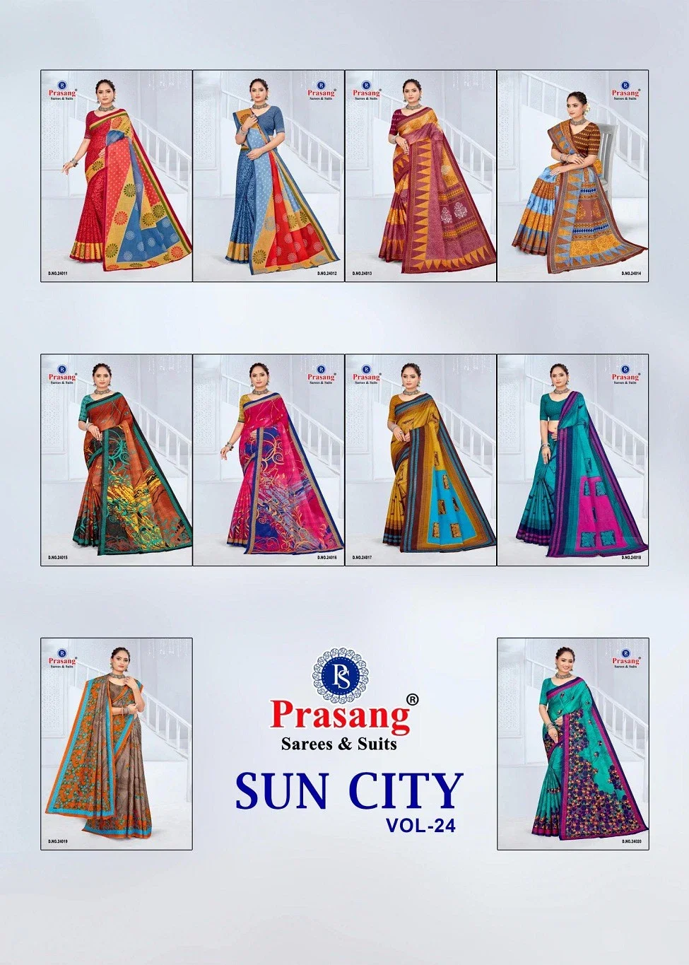 Prasang Suncity Vol 24 Casual Wear Cotton Saree Collection