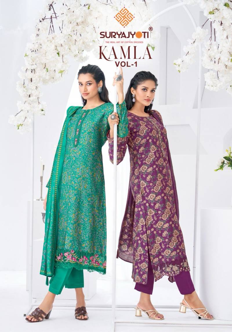 Suryajyoti Kamla Vol 01 Modal Printed Dress Material Collection