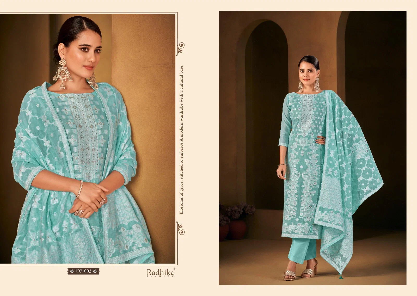 Radhika Azara Banarashi Adha Vol 3 Cotton Dress Material