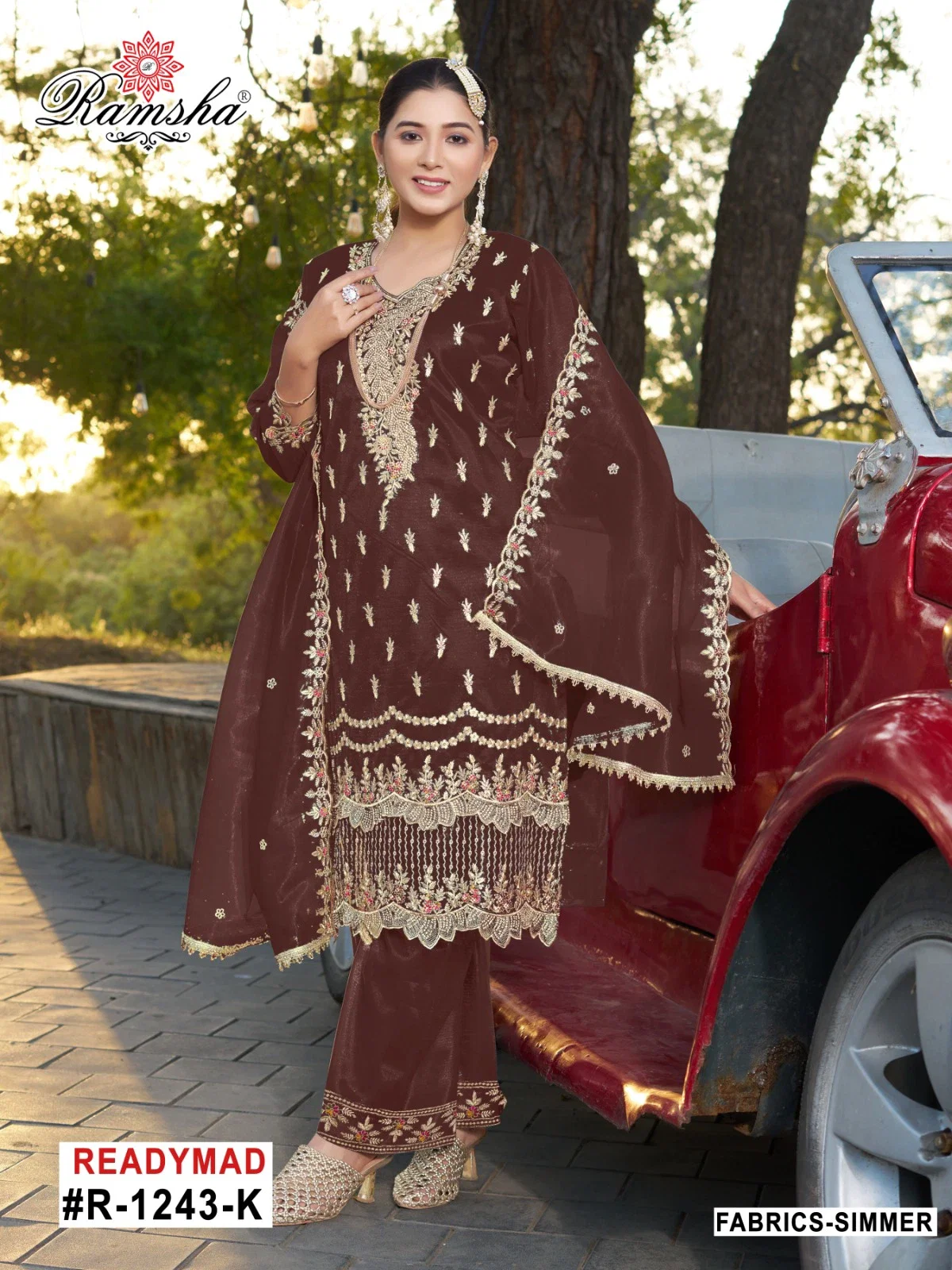 Ramsha R 1243 I To L Ready Made Pakistani Salwar Suits