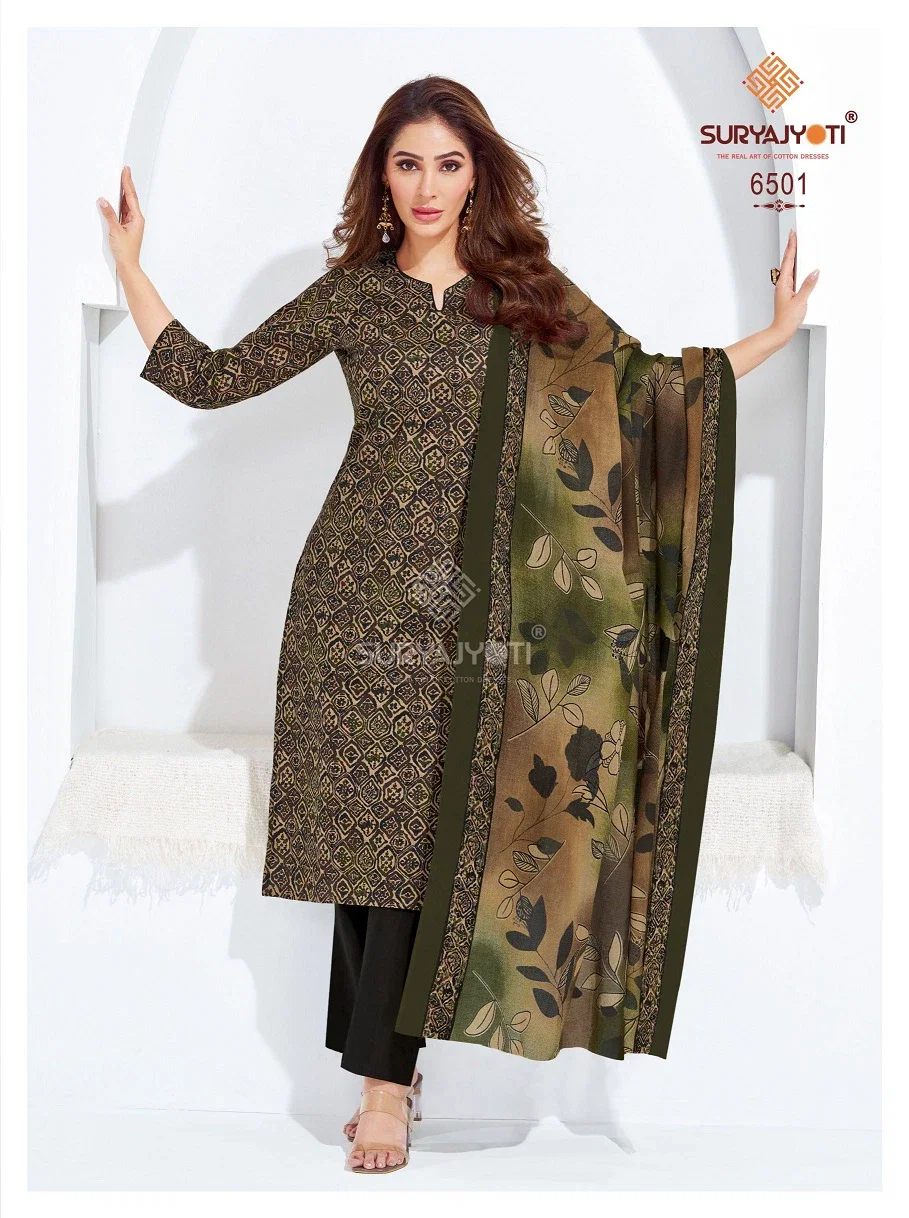 Suryajyoti Trendy Cotton Vol 65 Cotton Ready Made Dress Collection