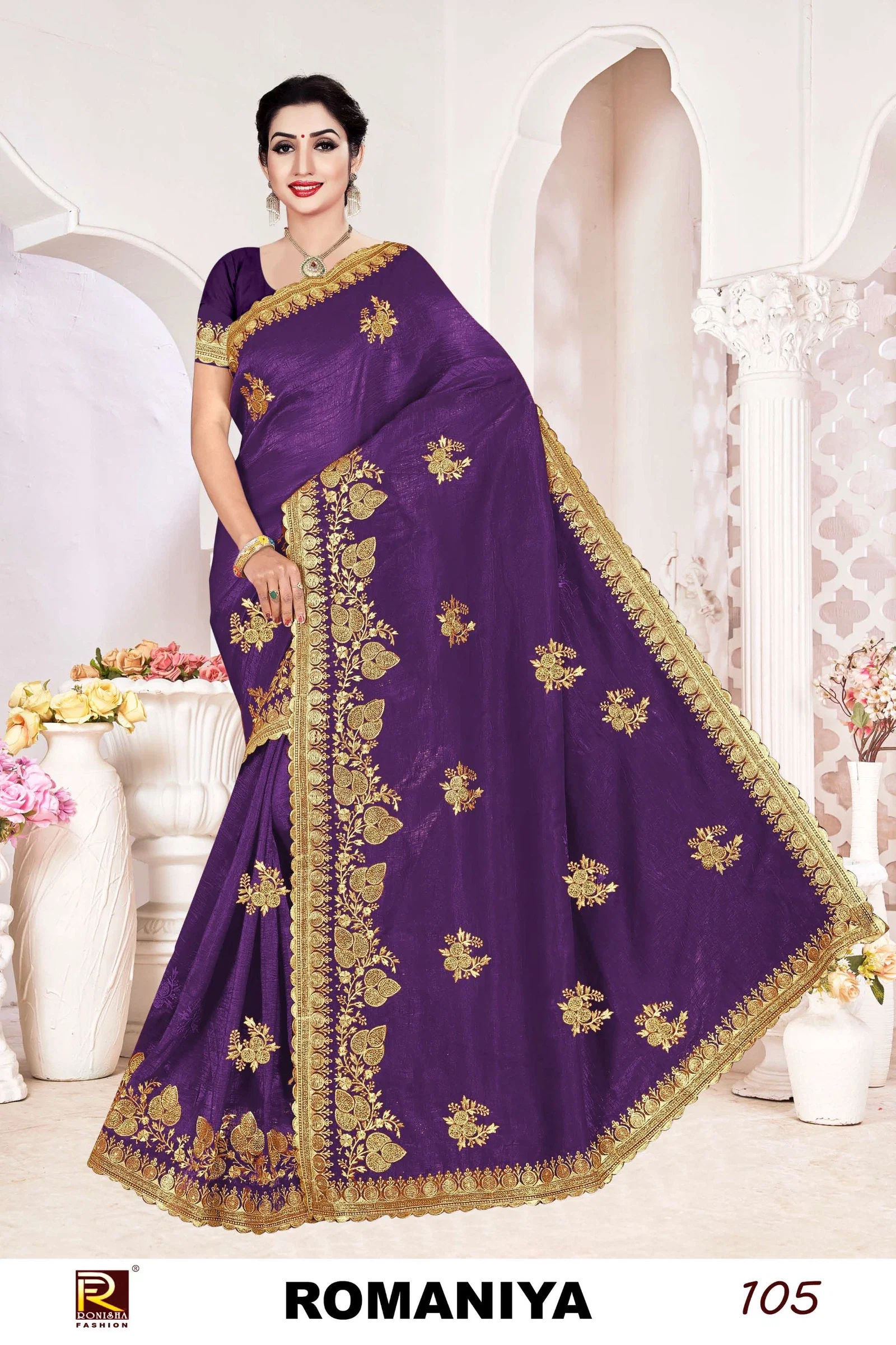 Ronisha Romaniya Party Wear Fancy Fendy Saree Collection
