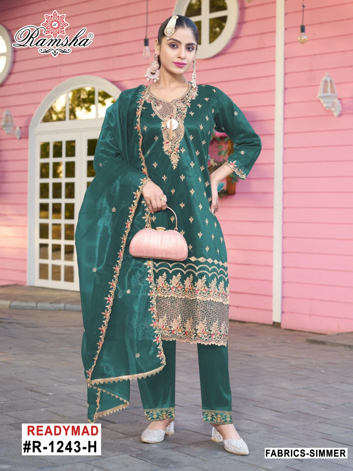 Ramsha R 1243 E To H Ready Made Pakistani Salwar Suits