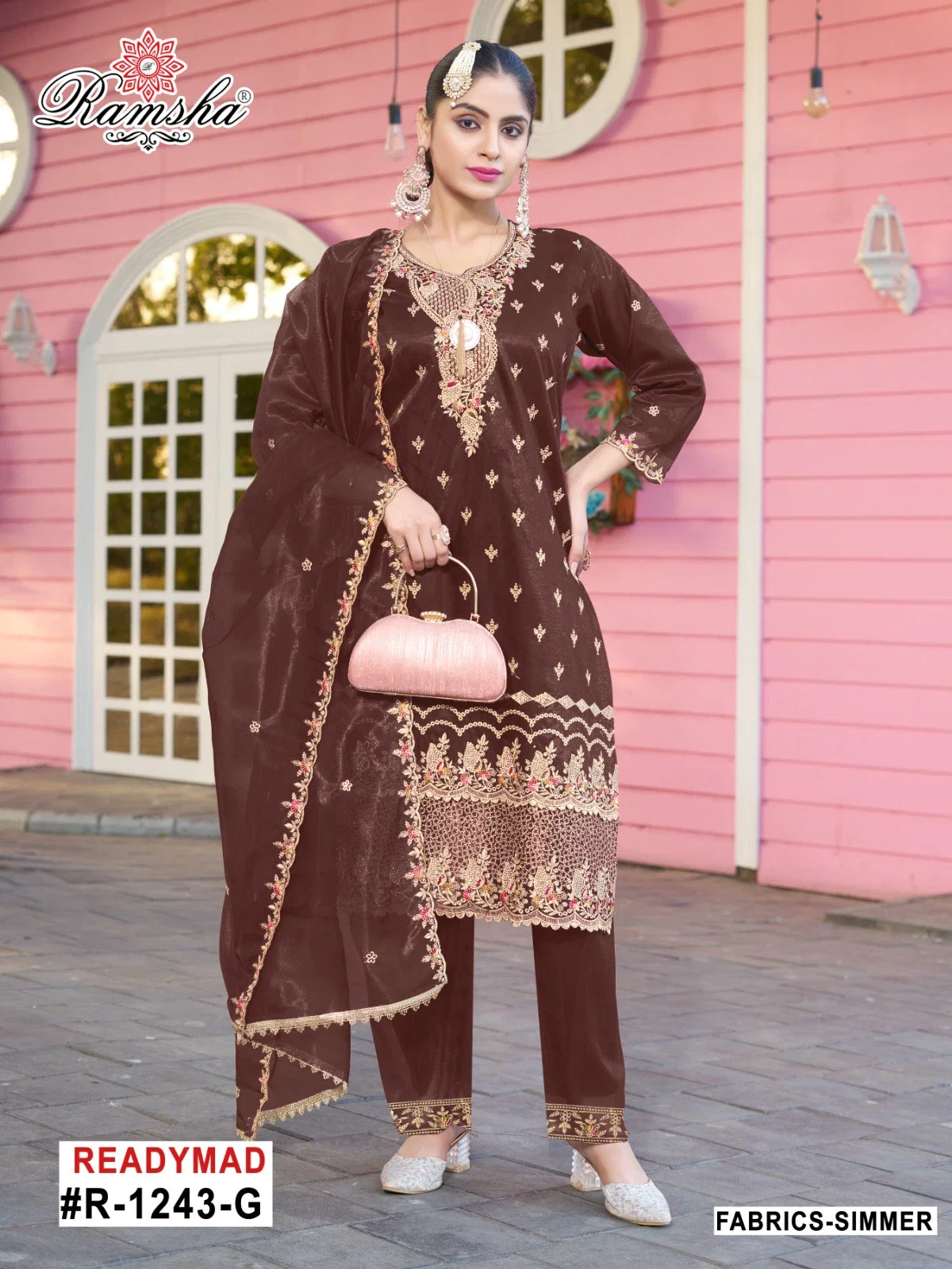 Ramsha R 1243 E To H Ready Made Pakistani Salwar Suits