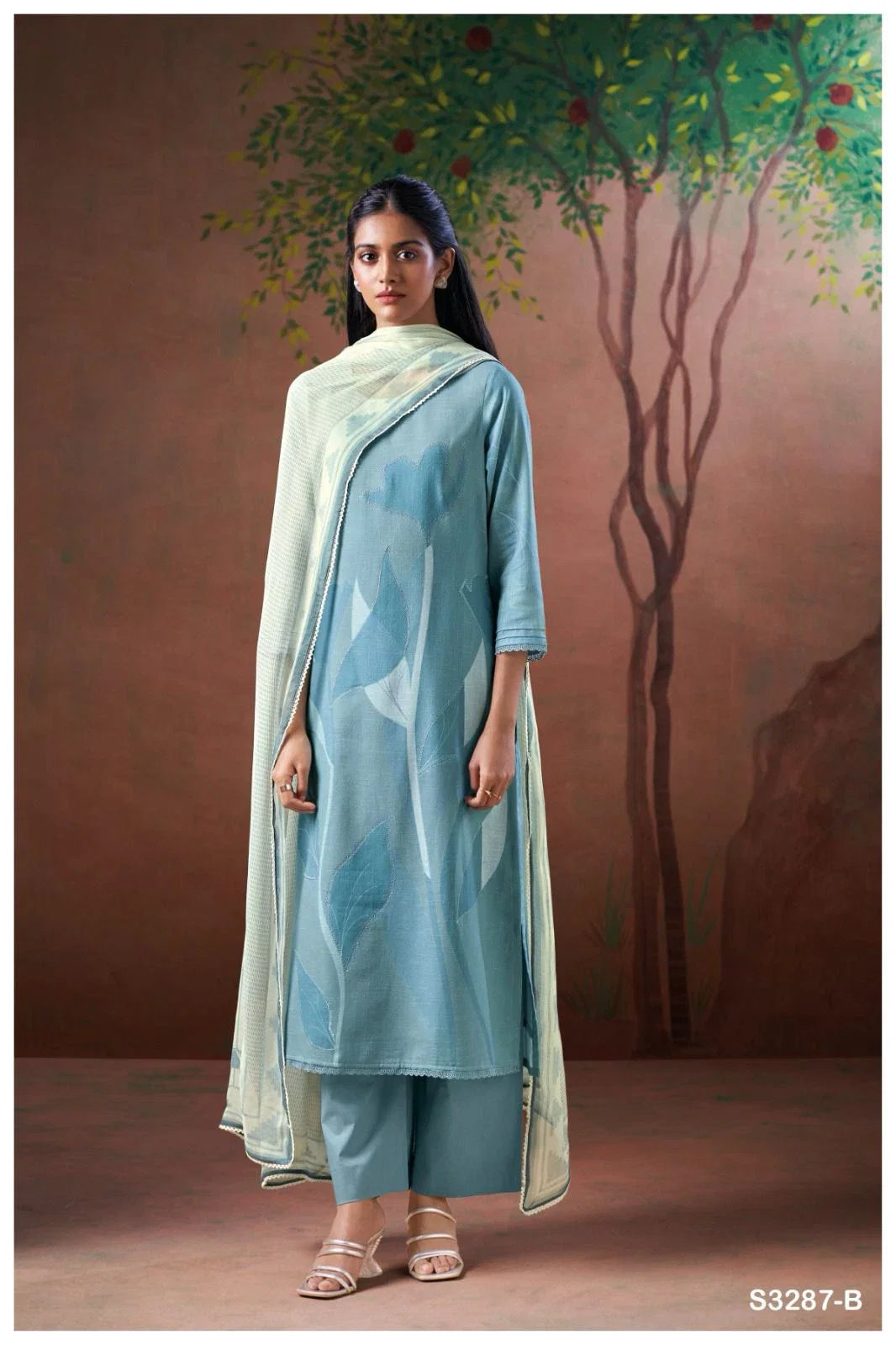 Ganga Elauna 3287 Cotton Printed Salwar Suit Collection