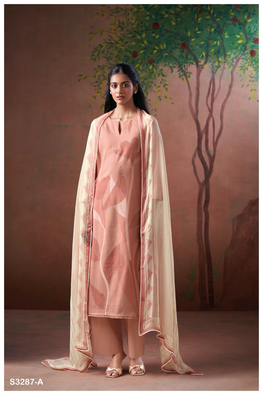 Ganga Elauna 3287 Cotton Printed Salwar Suit Collection