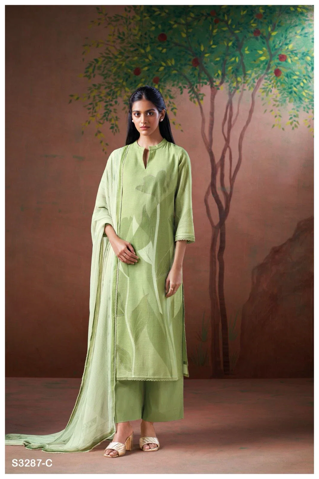Ganga Elauna 3287 Cotton Printed Salwar Suit Collection