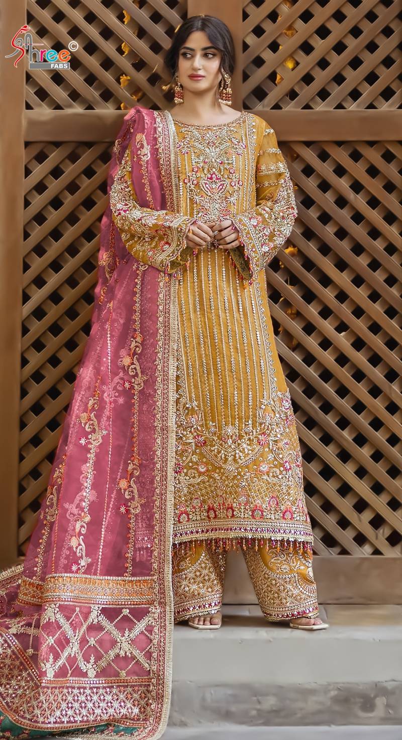 Shree Kt 5221 Organza Embroidered Pakistani Salwar Suits
