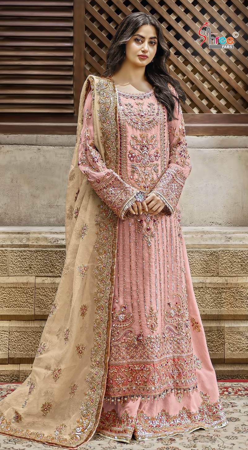 Shree Kt 5220 Organza Embroidered Pakistani Salwar Suits
