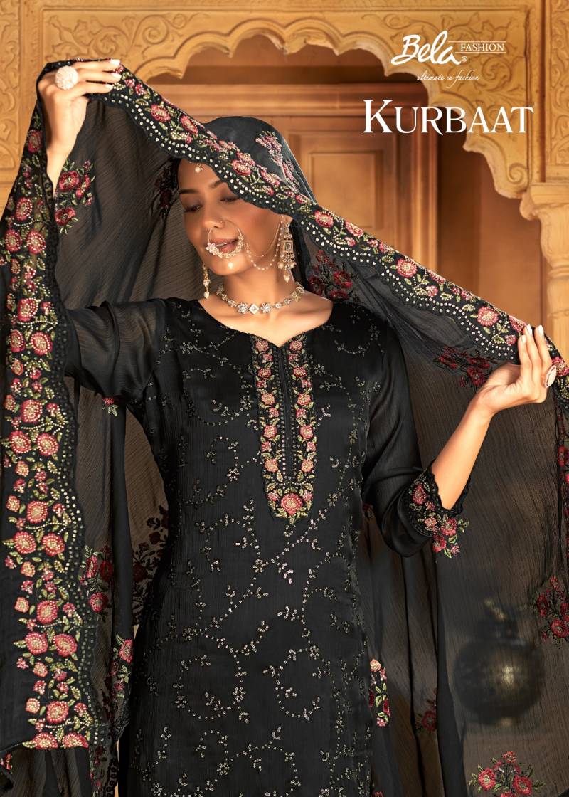 Bela Kurbaat Chiffon Designer Salwar Kameez Collection