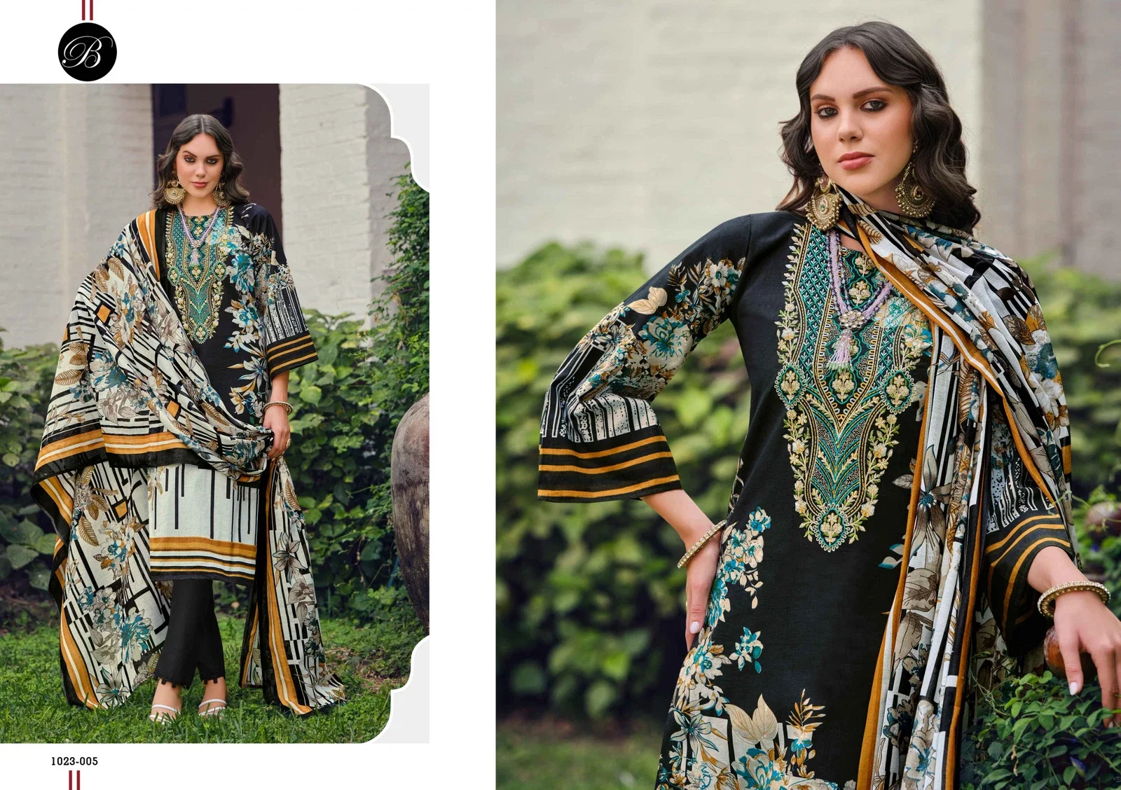 Belliza Riwayat Vol 10 Digital Printed Dress Material Collection
