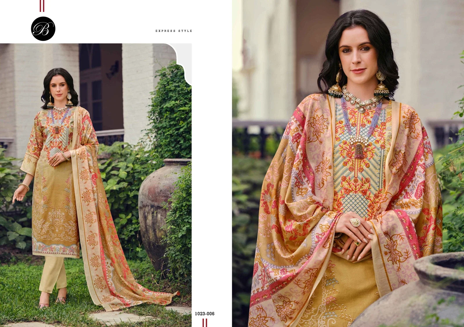 Belliza Riwayat Vol 10 Digital Printed Dress Material Collection