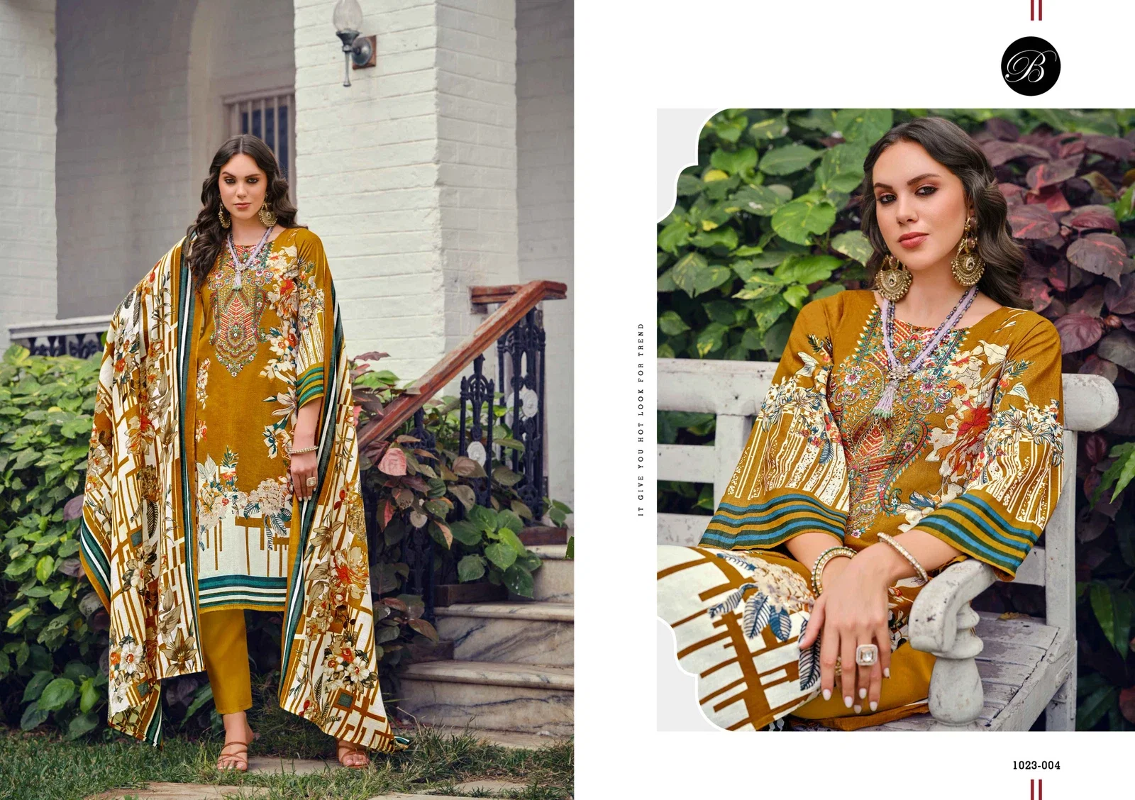 Belliza Riwayat Vol 10 Digital Printed Dress Material Collection