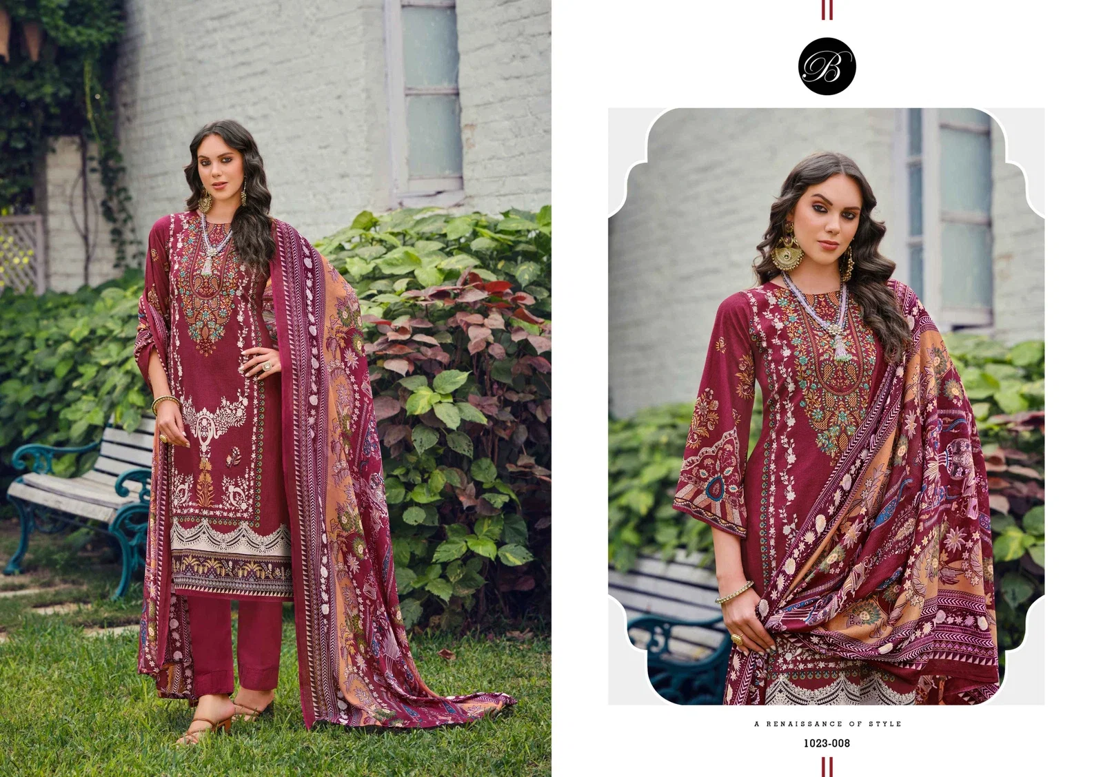 Belliza Riwayat Vol 10 Digital Printed Dress Material Collection