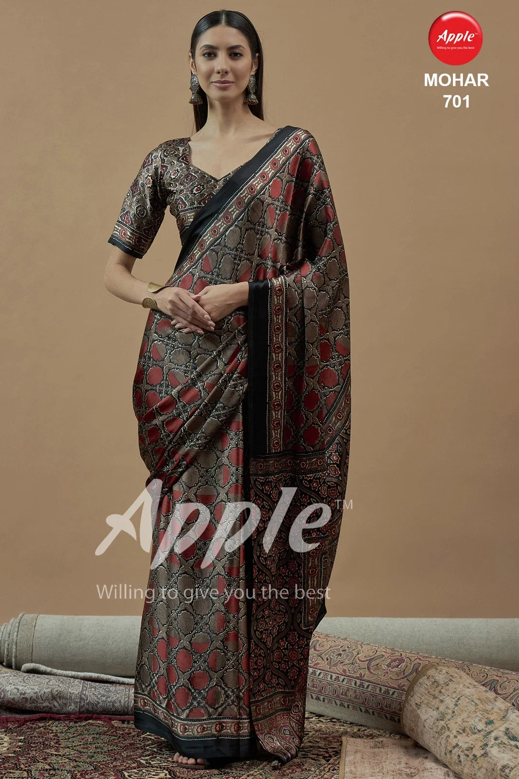 Apple Mohar 7 Casual Wear Printed Crepe Saree Collection