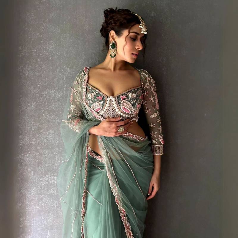Vt 680 Wedding Wear Embroidered Net Saree Collection