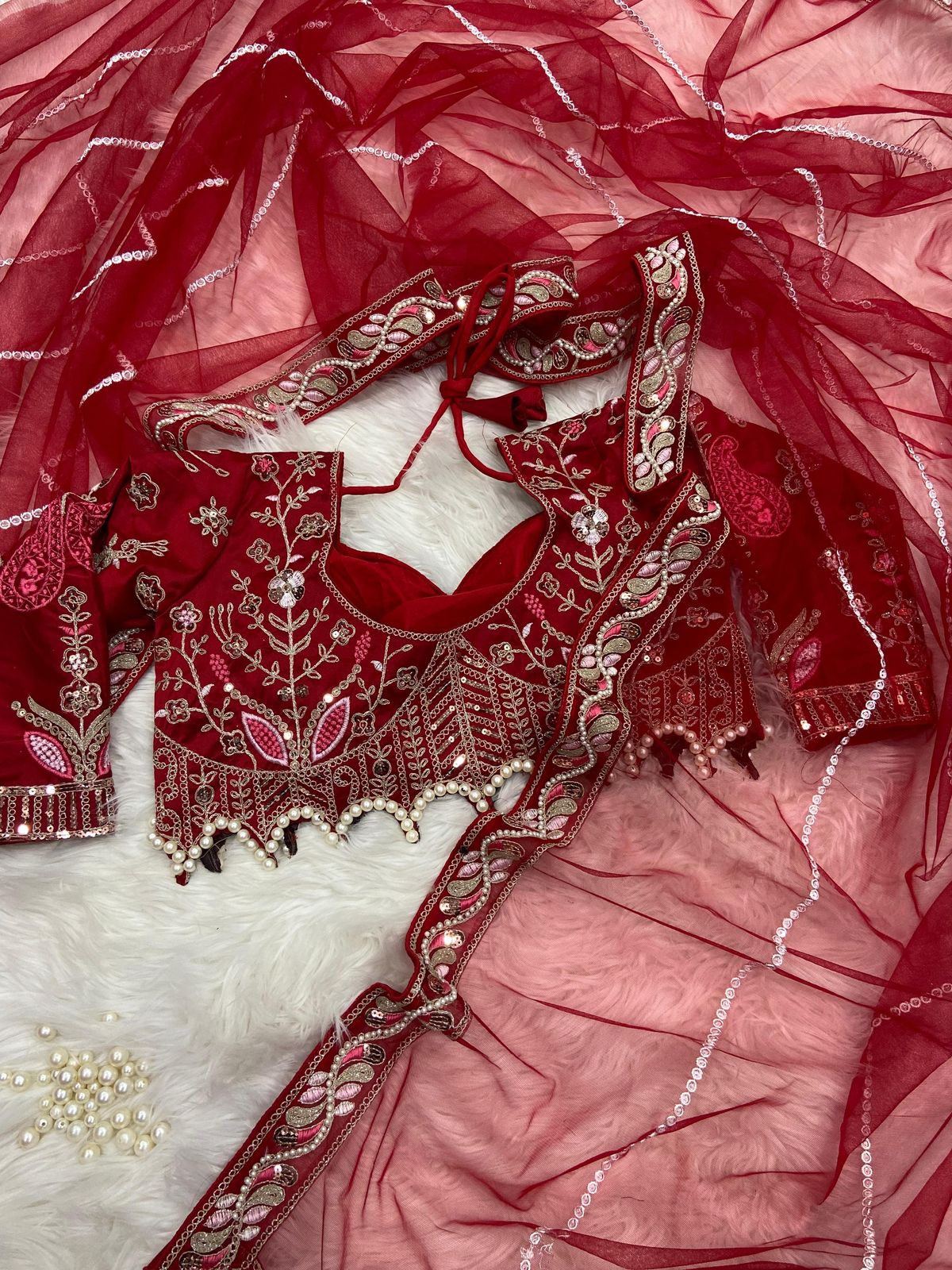 Vt 680 Wedding Wear Embroidered Net Saree Collection