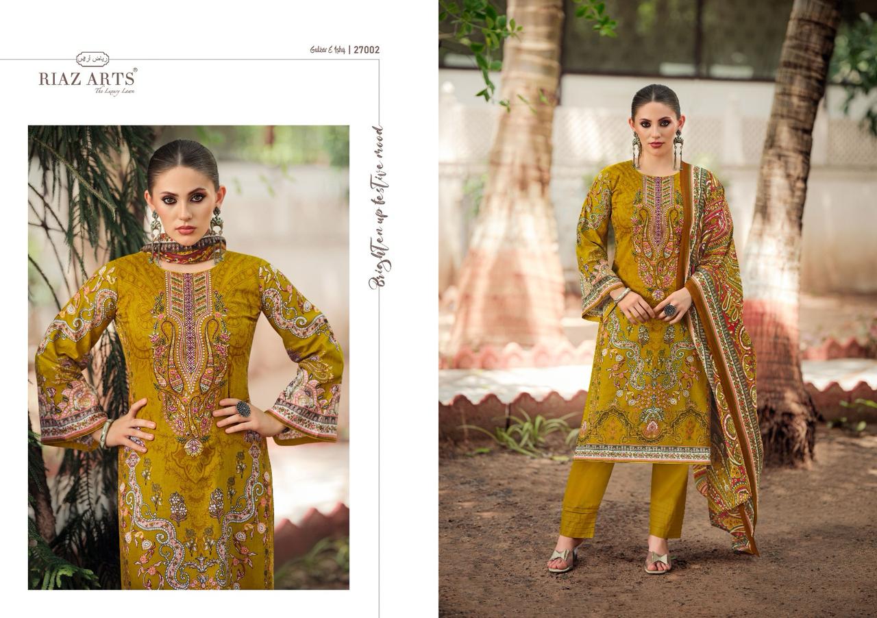 Riaz Arts Gulzar E Ishq Lawn Digital Printed Dress Material Collection