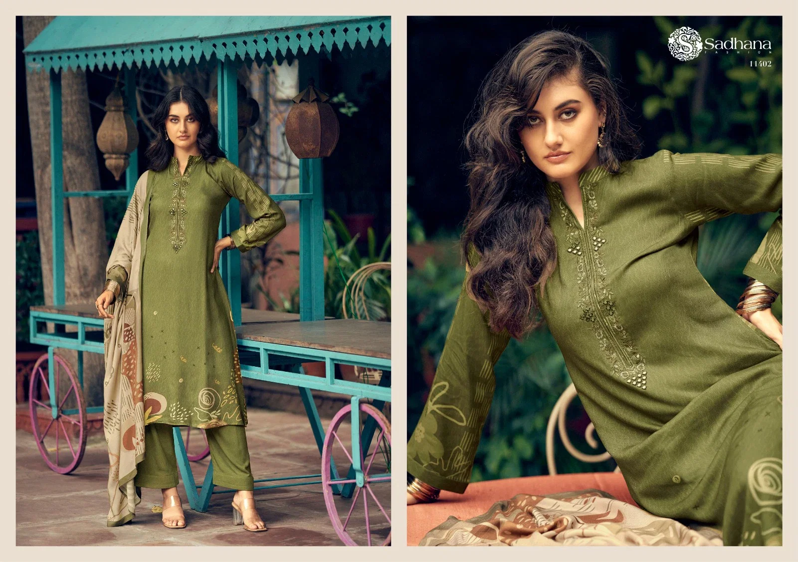Sadhana Swara Vol 2 Jam Cotton Digital Printed Dress Material