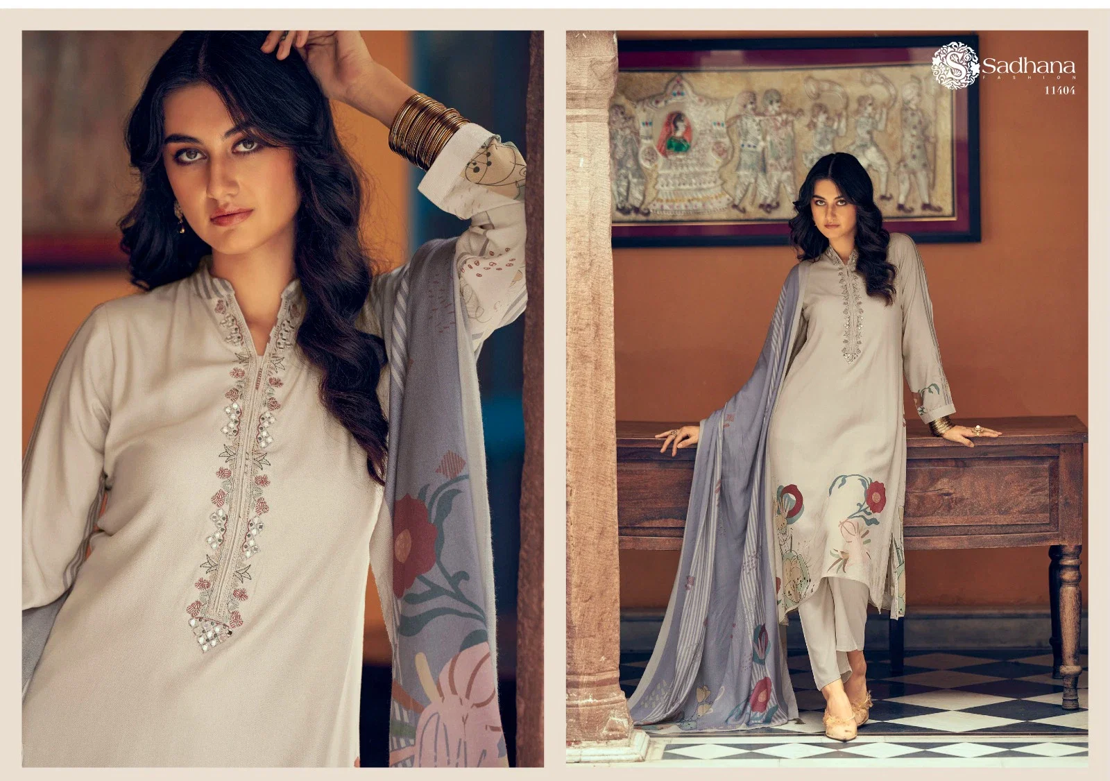 Sadhana Swara Vol 2 Jam Cotton Digital Printed Dress Material