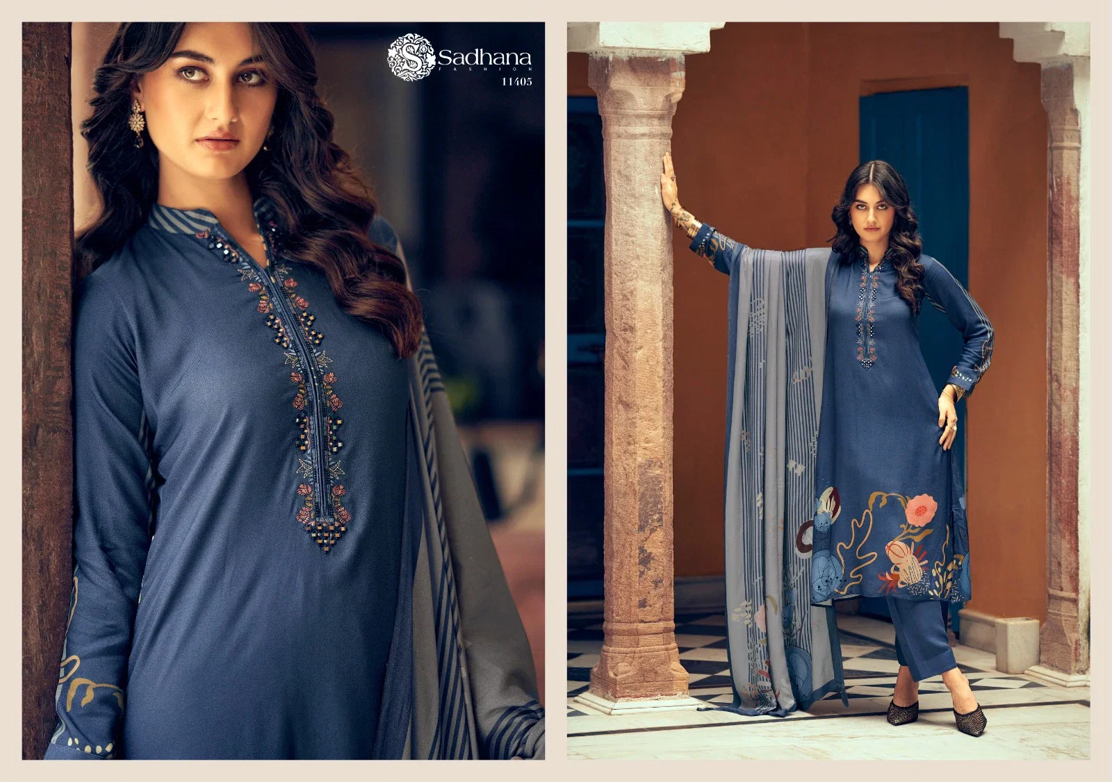 Sadhana Swara Vol 2 Jam Cotton Digital Printed Dress Material