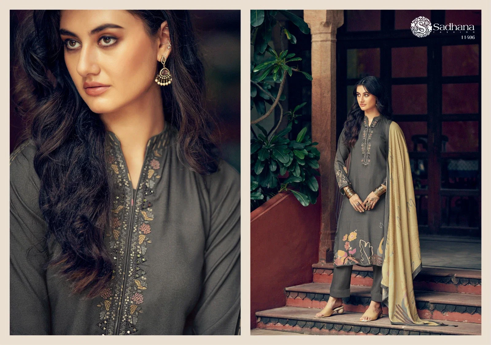 Sadhana Swara Vol 2 Jam Cotton Digital Printed Dress Material