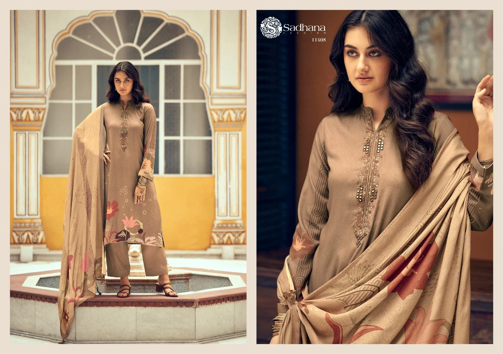 Sadhana Swara Vol 2 Jam Cotton Digital Printed Dress Material