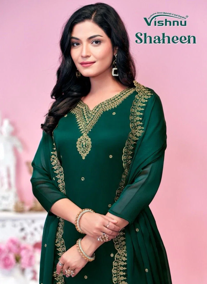 Vishnu Shaheen Rangoli Blooming Fancy Dress Material Collection