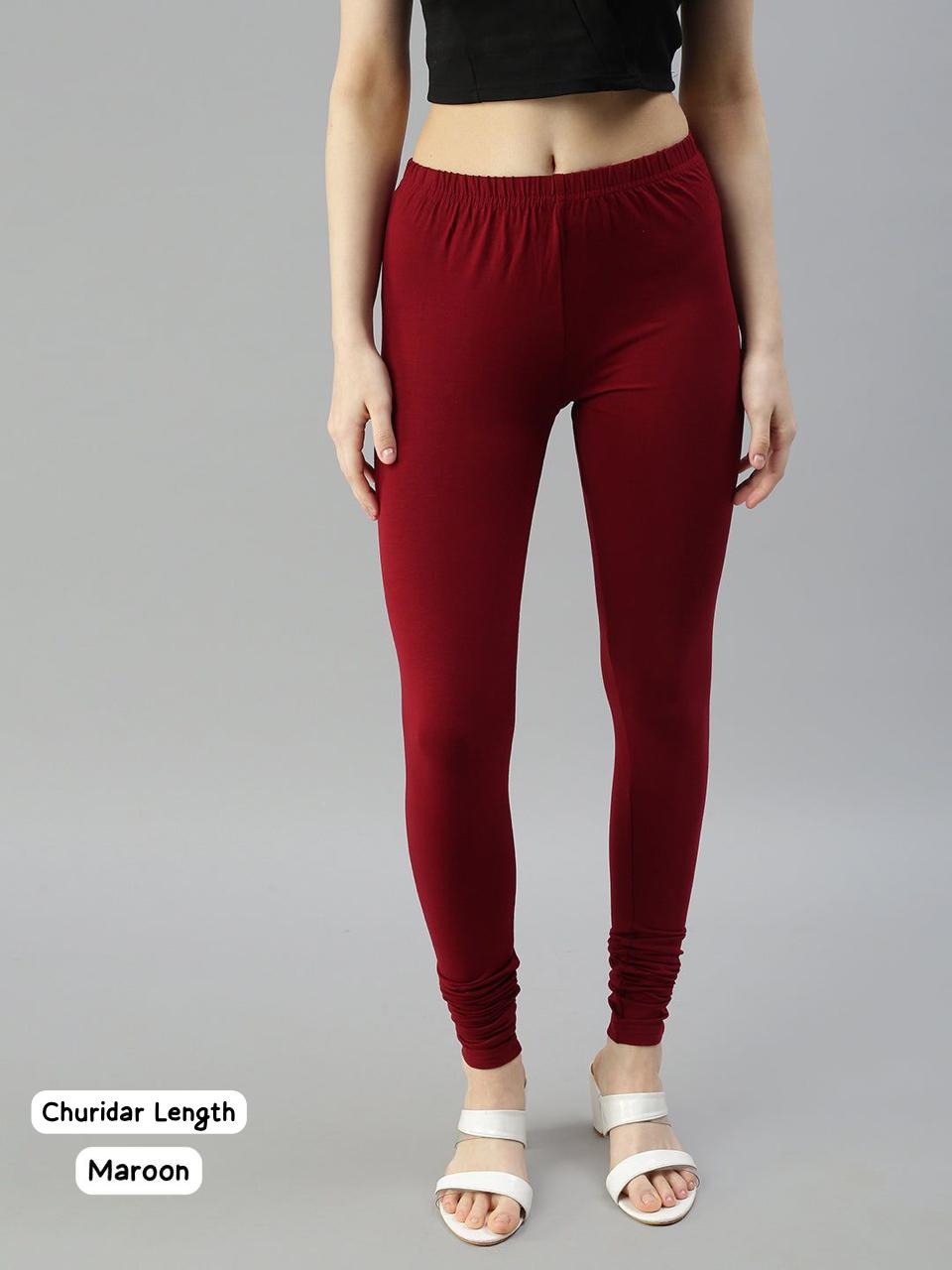 Daily Wear Cotton Lycra Churidar Length Comfort Leggings Collection