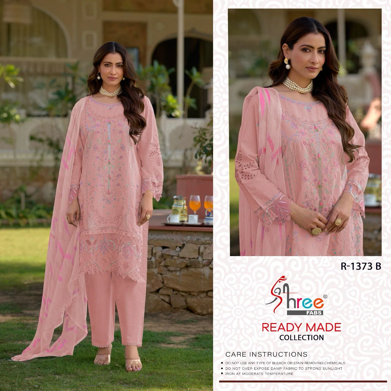 Shree R 1373 Cambric Cotton Ready Made Pakistani Salwar Suits