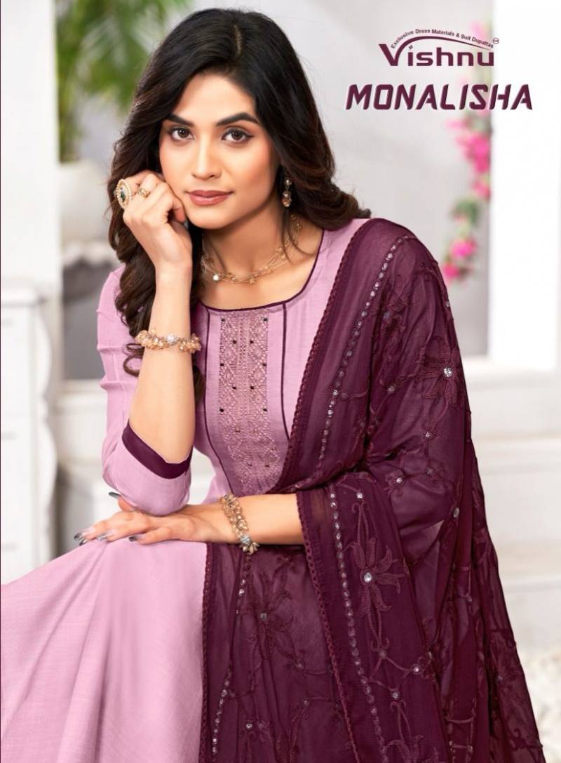 Vishnu Monalisha Vatican Fancy Dress Material Collection