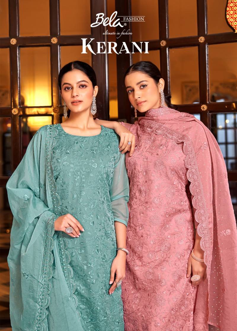 Bela Kerani Organza Designer Salwar Kameez Collection