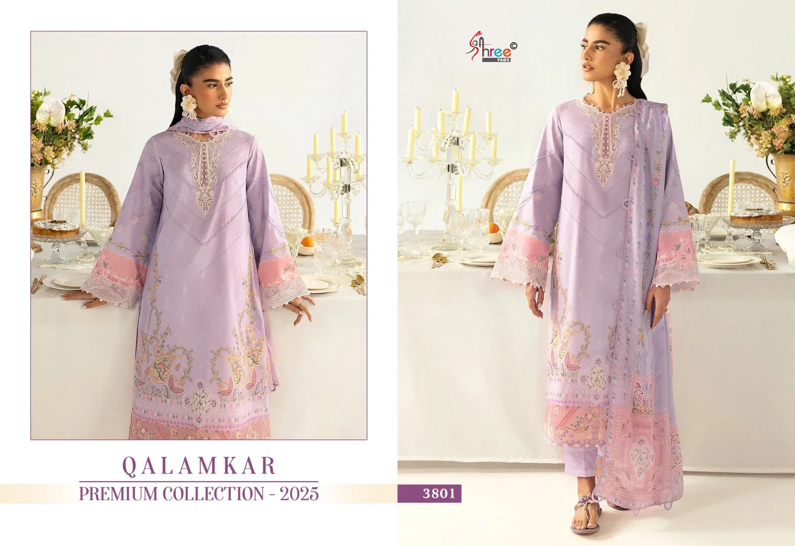 Shree Qalamkar Premiun Collection 2025 Cotton Dupatta Pakistani Suits