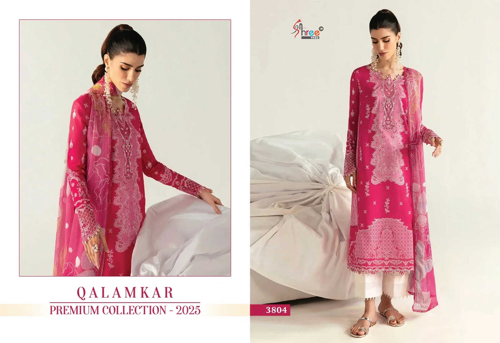 Shree Qalamkar Premiun Collection 2025 Cotton Dupatta Pakistani Suits