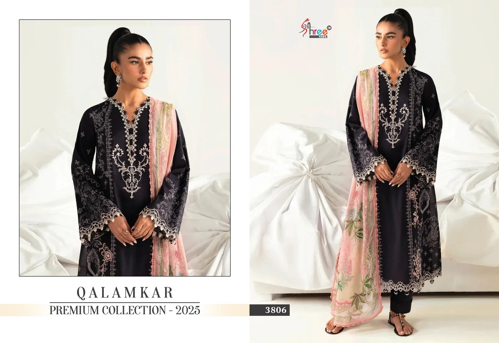 Shree Qalamkar Premiun Collection 2025 Cotton Dupatta Pakistani Suits