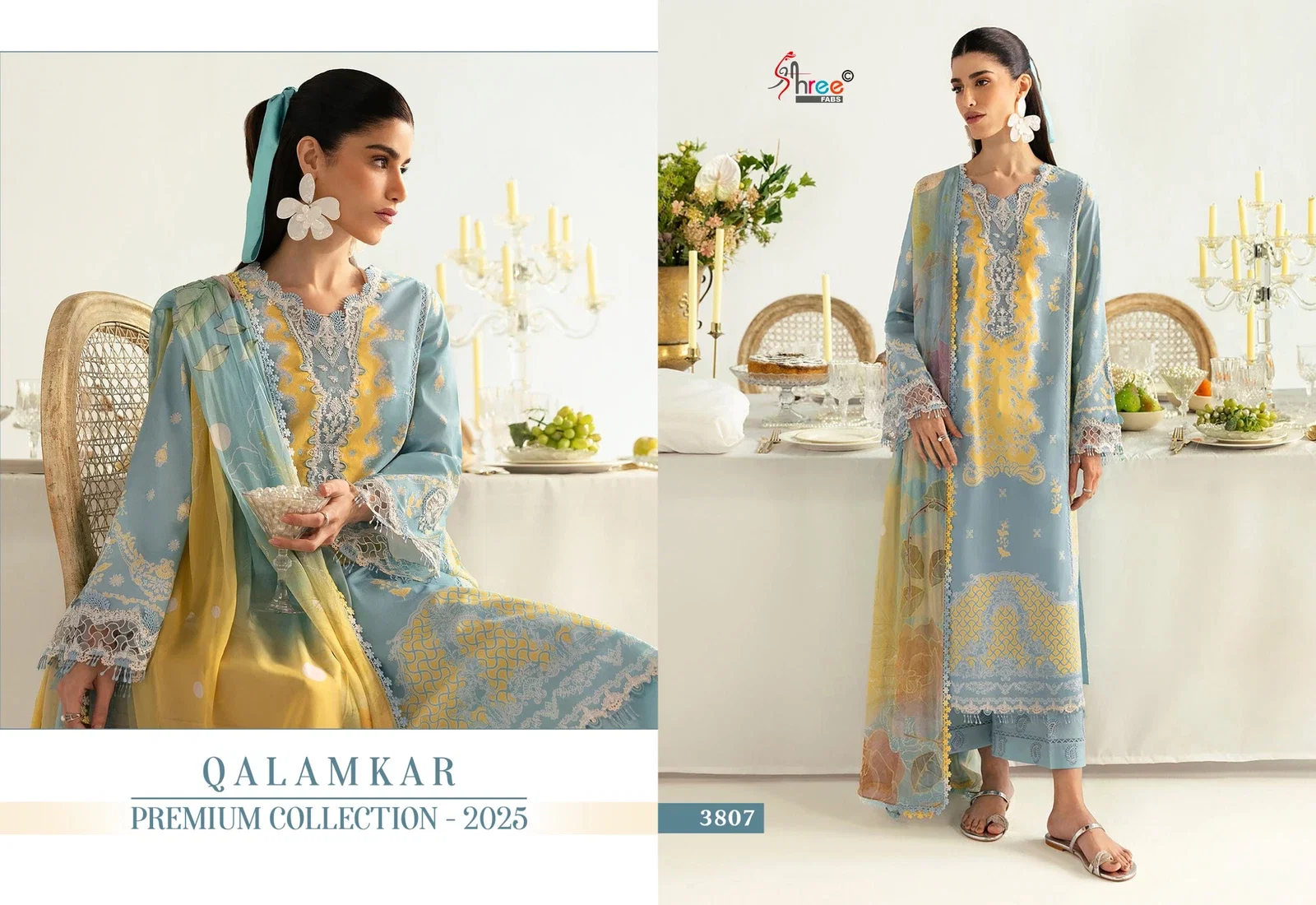 Shree Qalamkar Premiun Collection 2025 Cotton Dupatta Pakistani Suits
