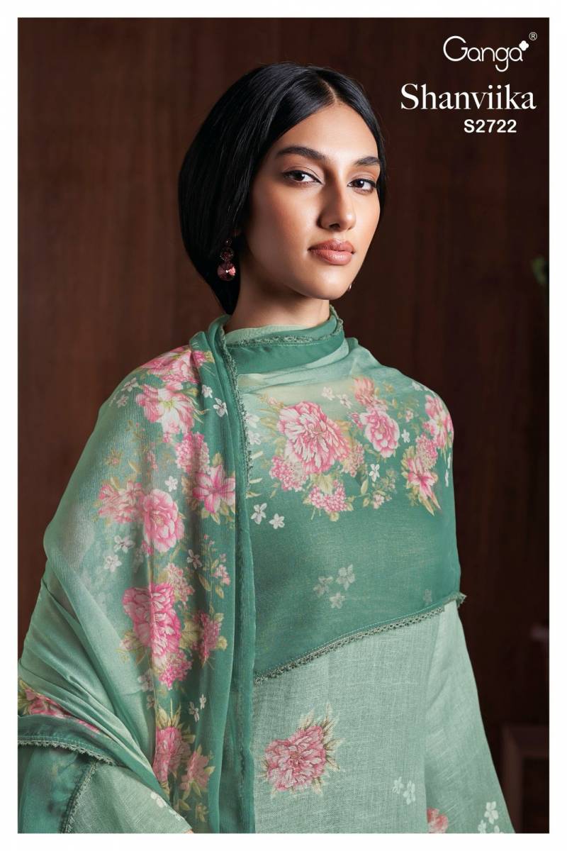 Ganga Shanviika Linen Printed Fancy Salwar Suit Collection