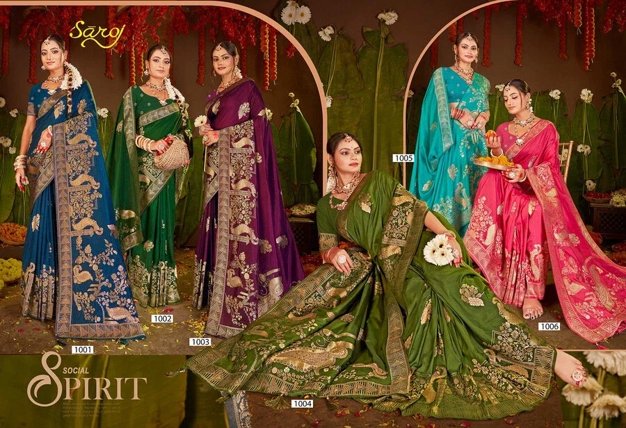 Saroj Mahabharat Dola Saroski Vol 4 Festive Wear Silk Saree Collection