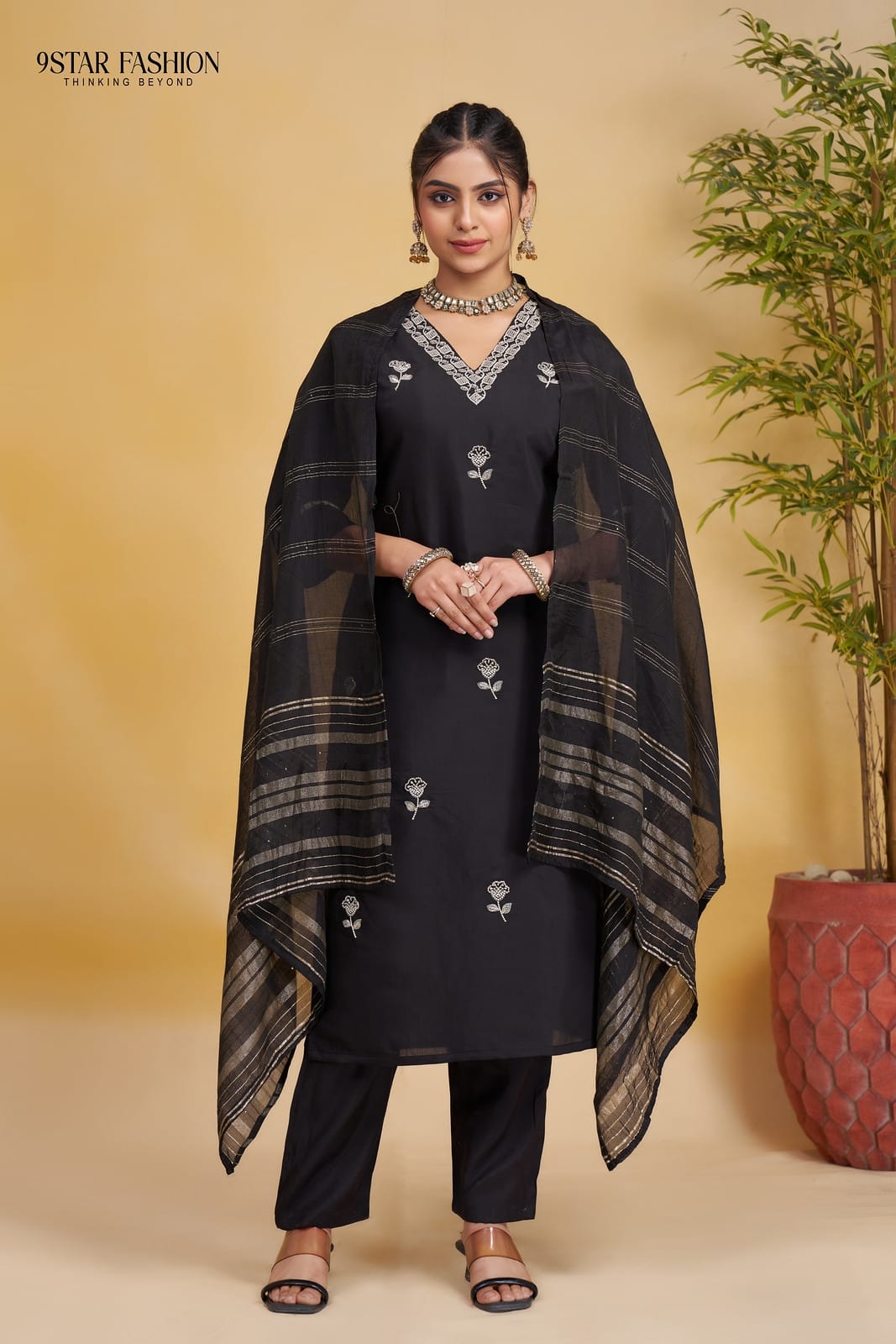9star Fashion Ananta Festive Wear Silk Kurti Bottom With Dupatta