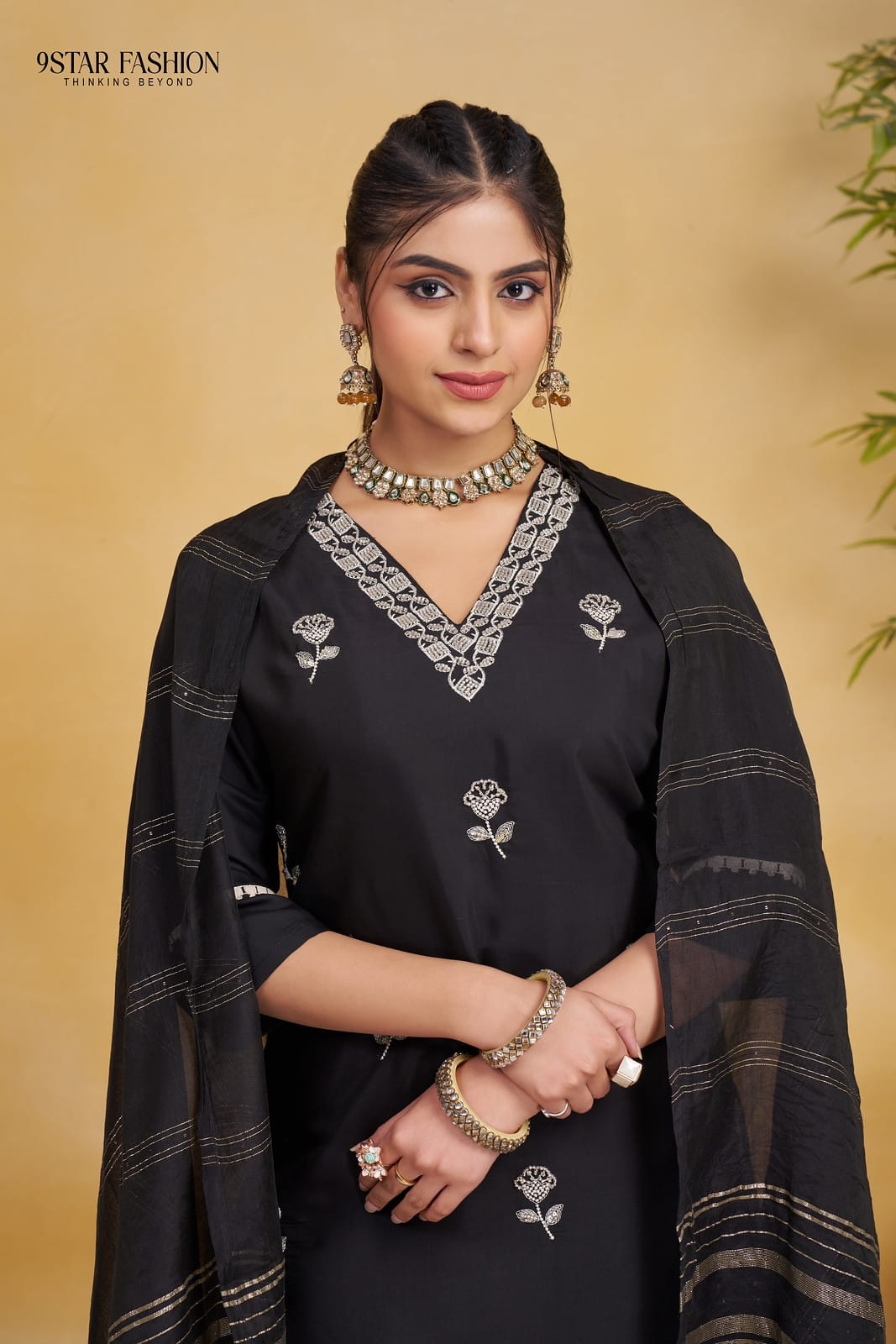 9star Fashion Ananta Festive Wear Silk Kurti Bottom With Dupatta
