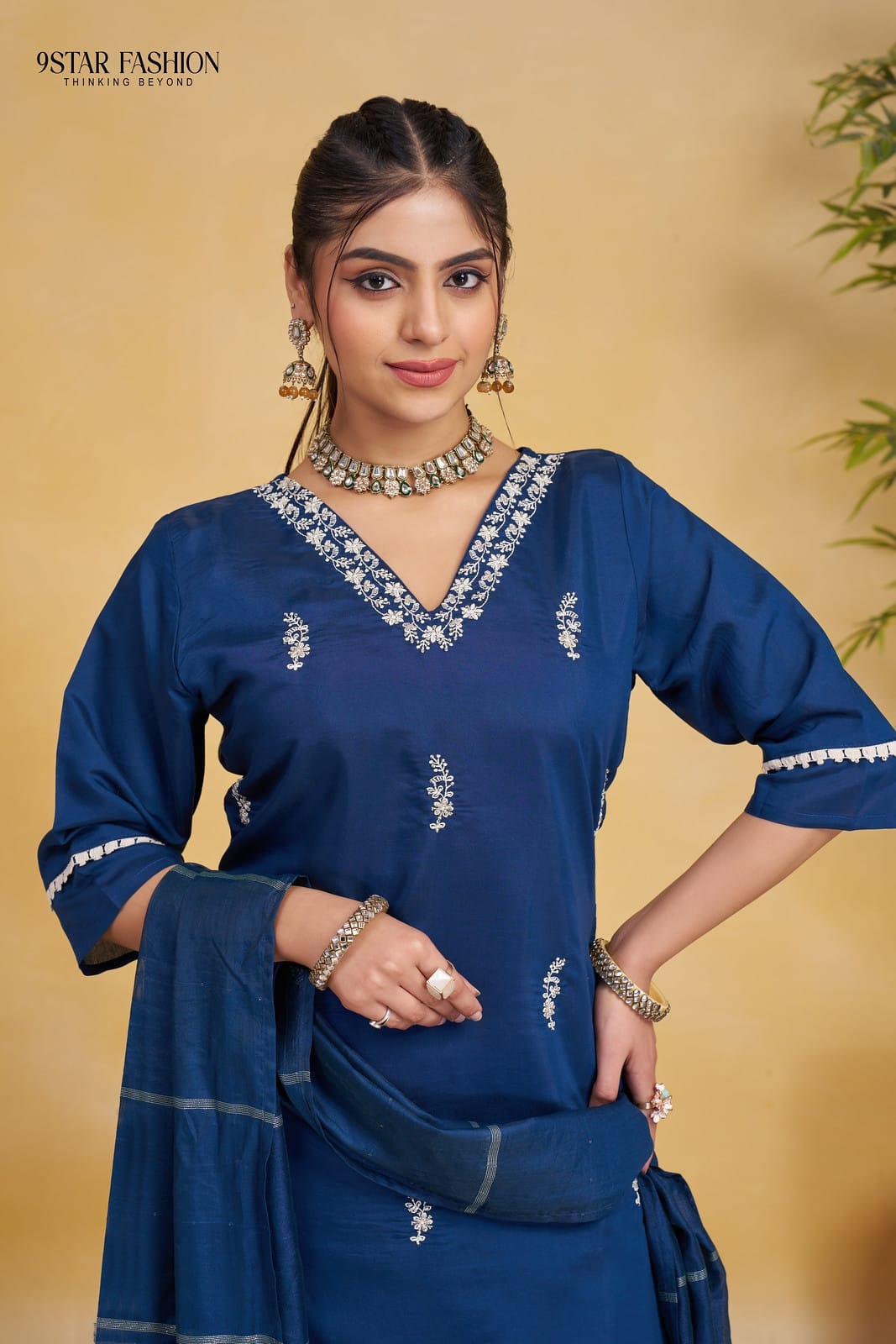 9star Fashion Ananta Festive Wear Silk Kurti Bottom With Dupatta