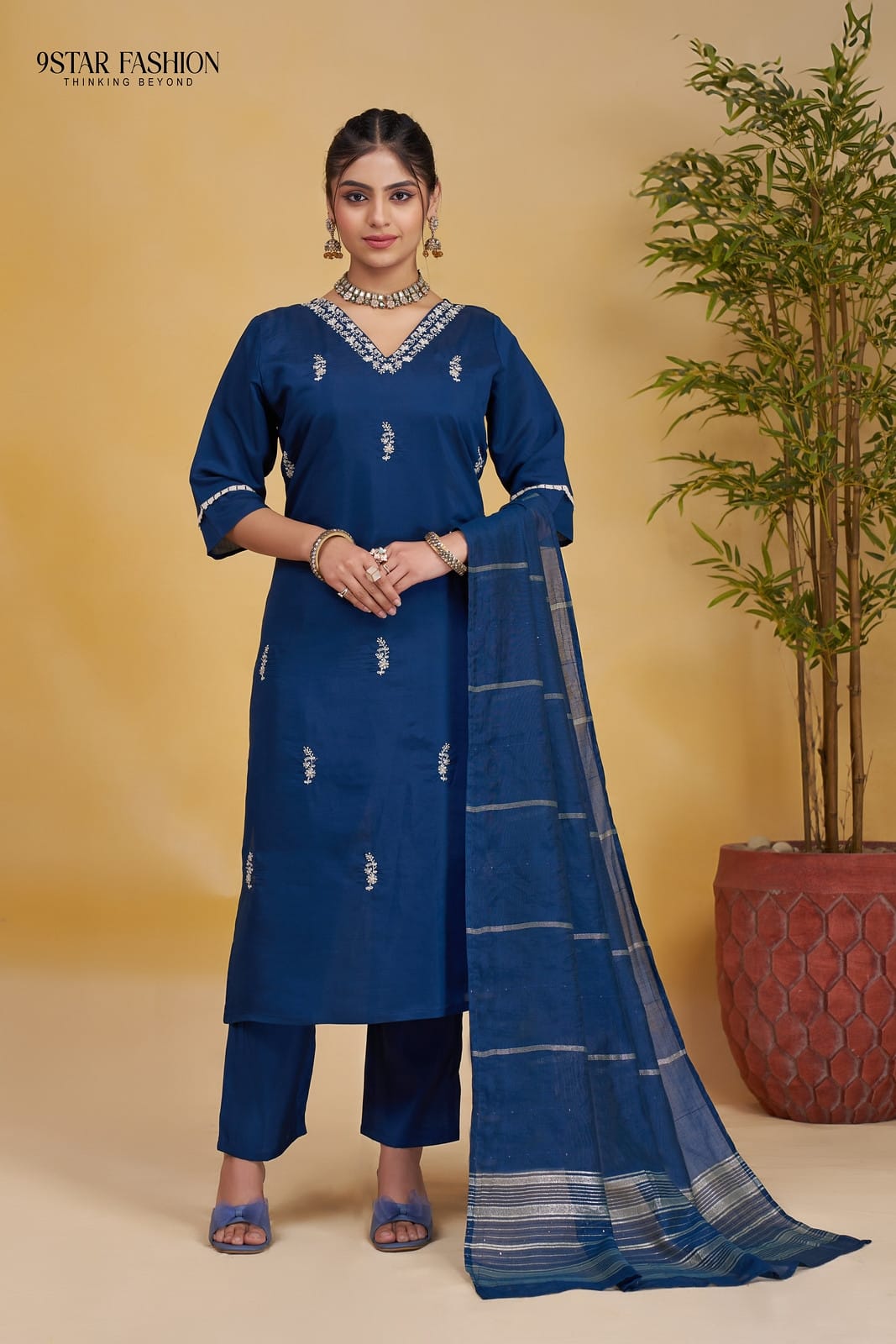 9star Fashion Ananta Festive Wear Silk Kurti Bottom With Dupatta