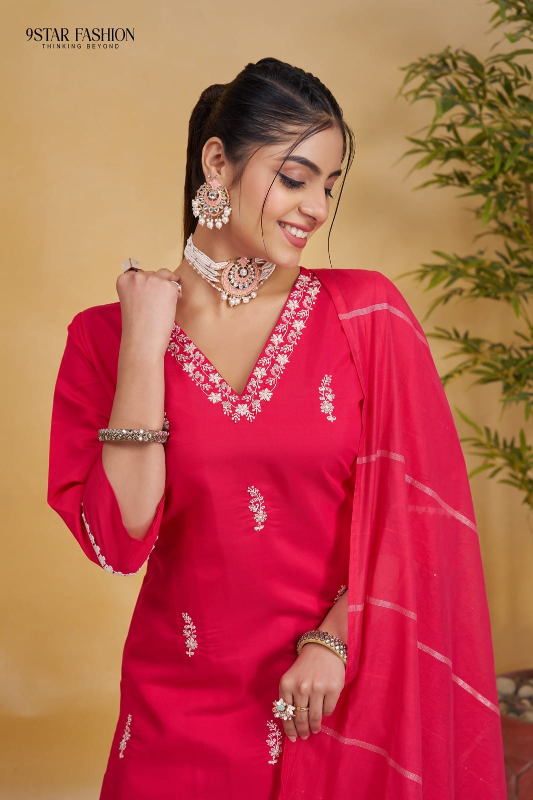 9star Fashion Ananta Festive Wear Silk Kurti Bottom With Dupatta
