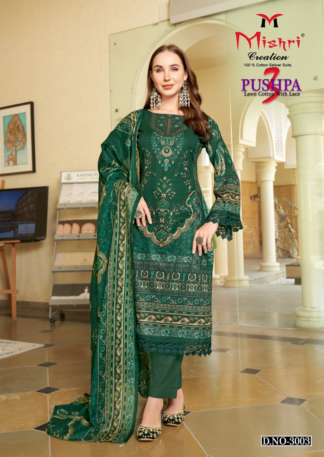 Mishri Pushpa 3 Lawn Cotton Printed Dress Material Collection