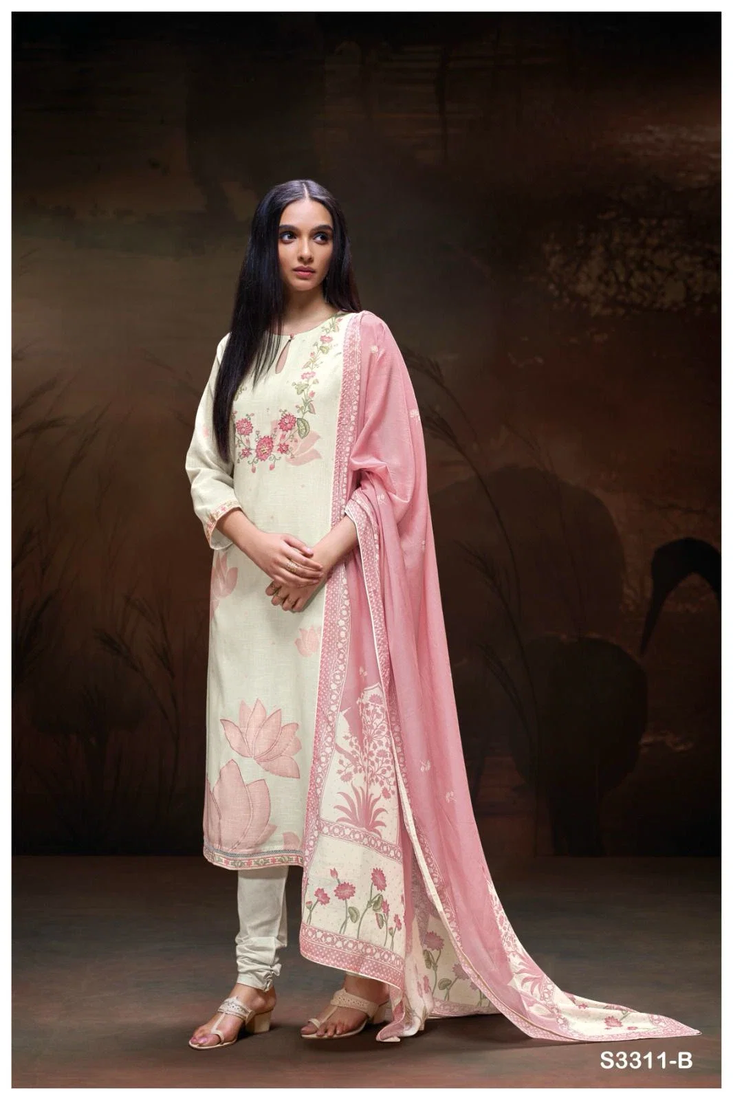 Ganga Nahla Cotton Linen Printed Salwar Suit Collection