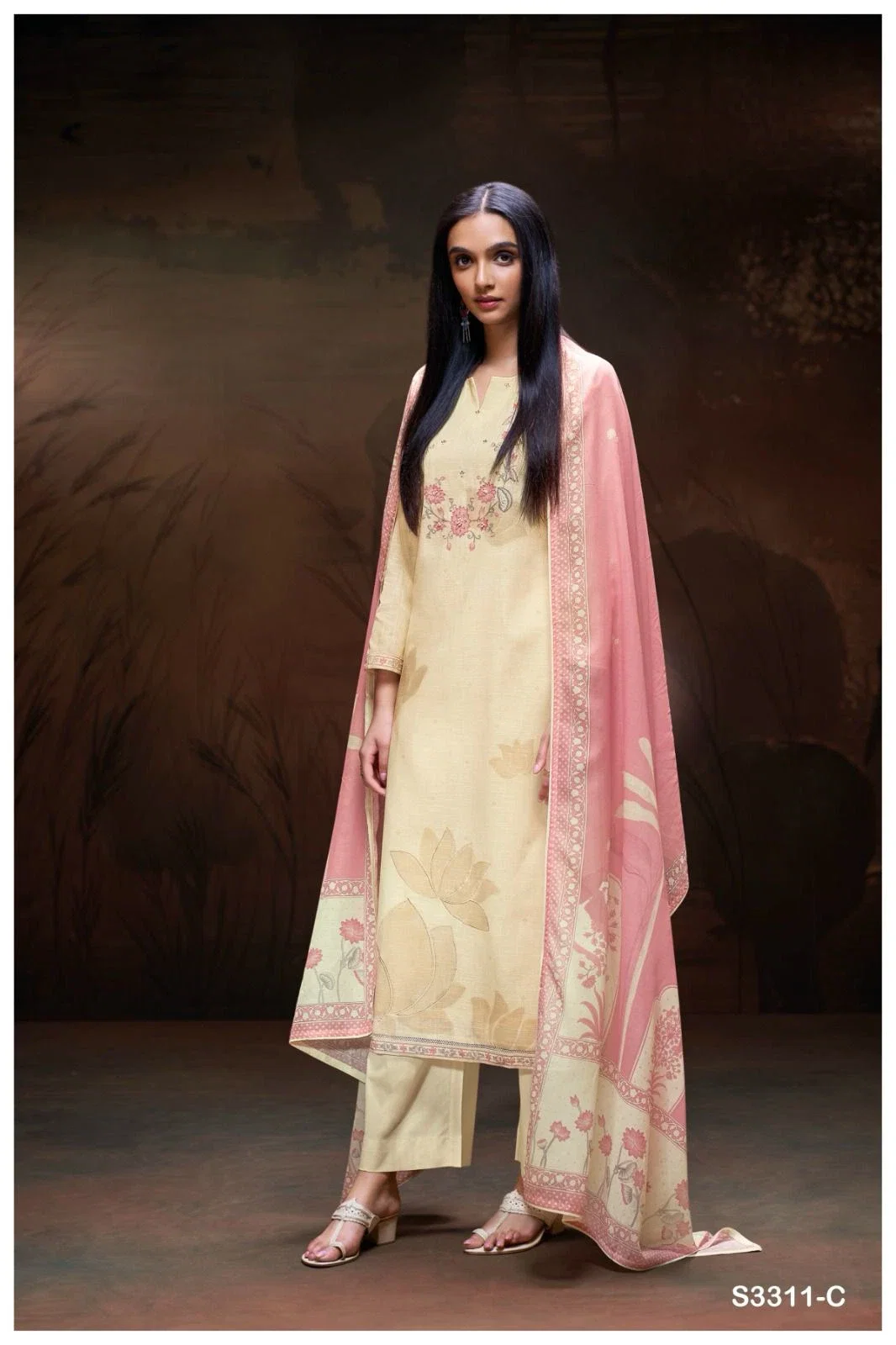 Ganga Nahla Cotton Linen Printed Salwar Suit Collection