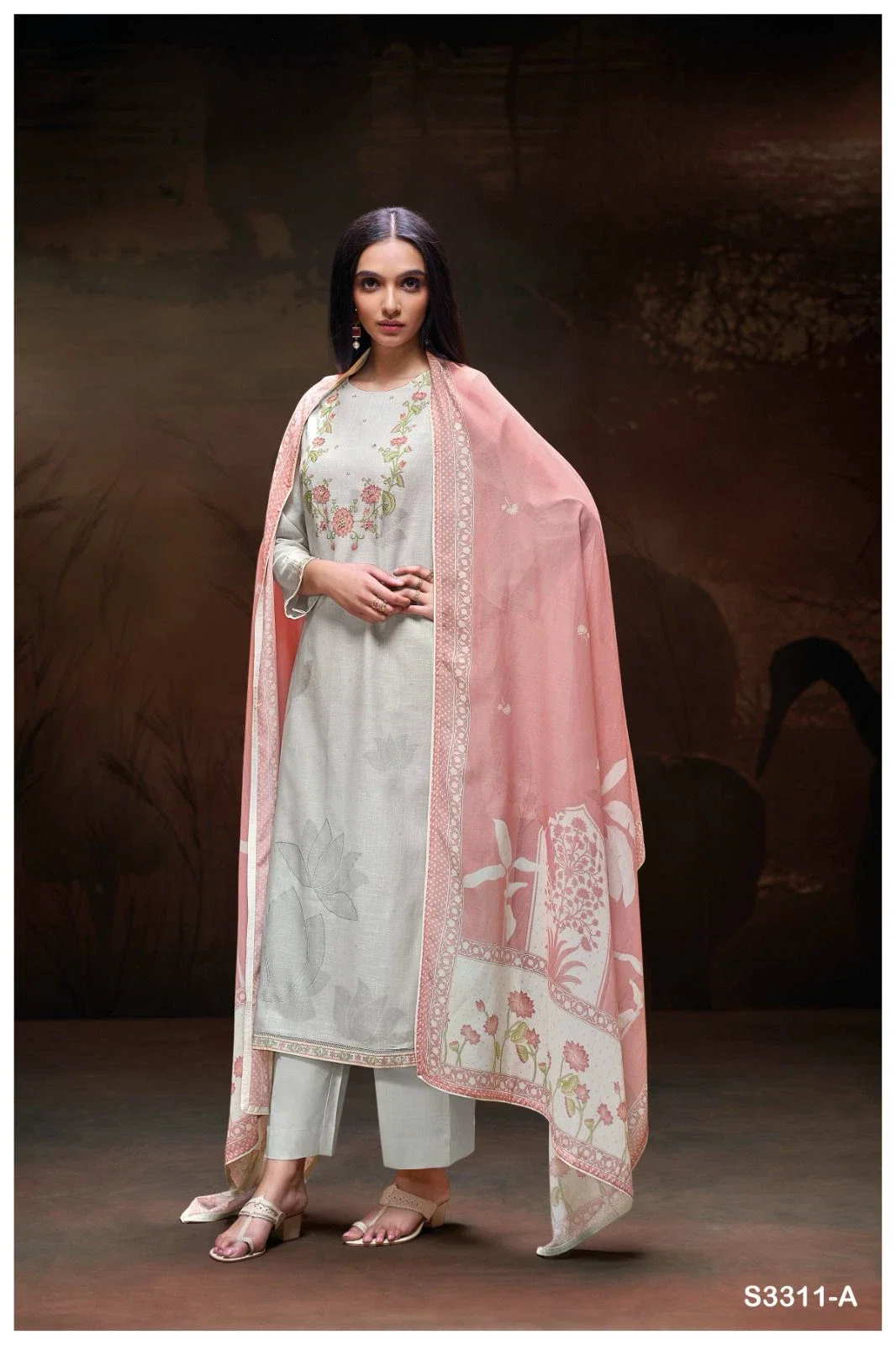 Ganga Nahla Cotton Linen Printed Salwar Suit Collection