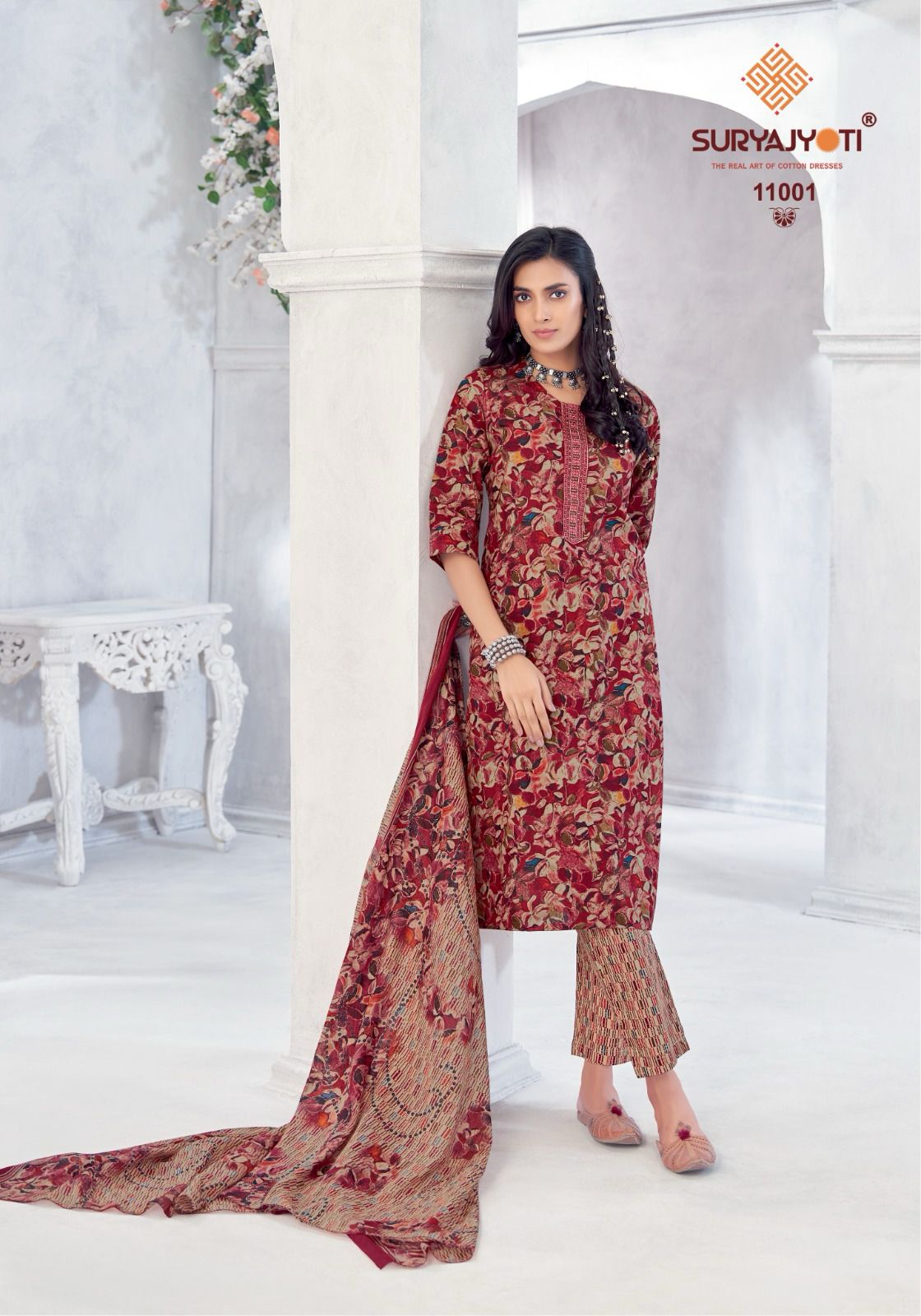 Suryajyoti Nikhaar Vol 11 Readymade Cotton Printed Dress Collection