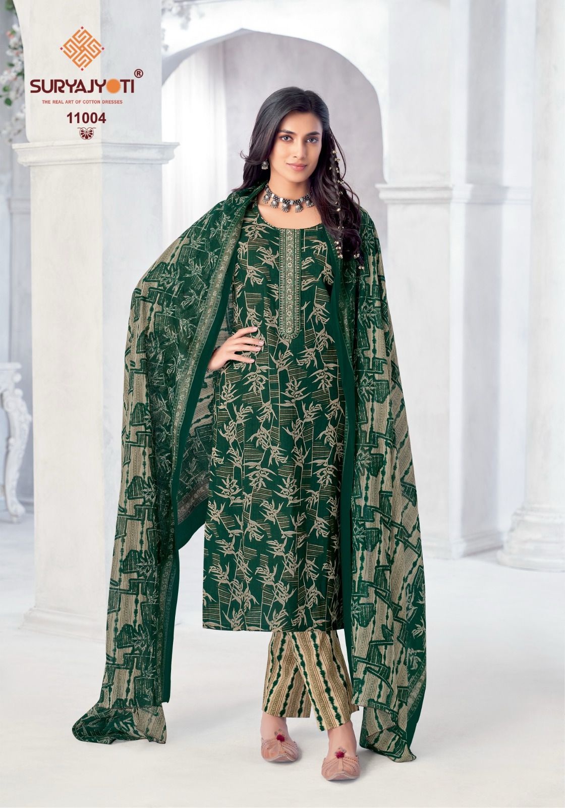 Suryajyoti Nikhaar Vol 11 Readymade Cotton Printed Dress Collection