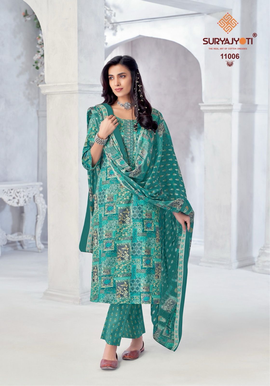 Suryajyoti Nikhaar Vol 11 Readymade Cotton Printed Dress Collection